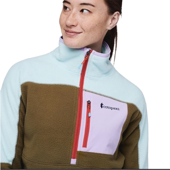cotopaxi Jackets & Blazers - Cotopaxi Abrazo Half-Zip Fleece Jacket | Ice/Oak